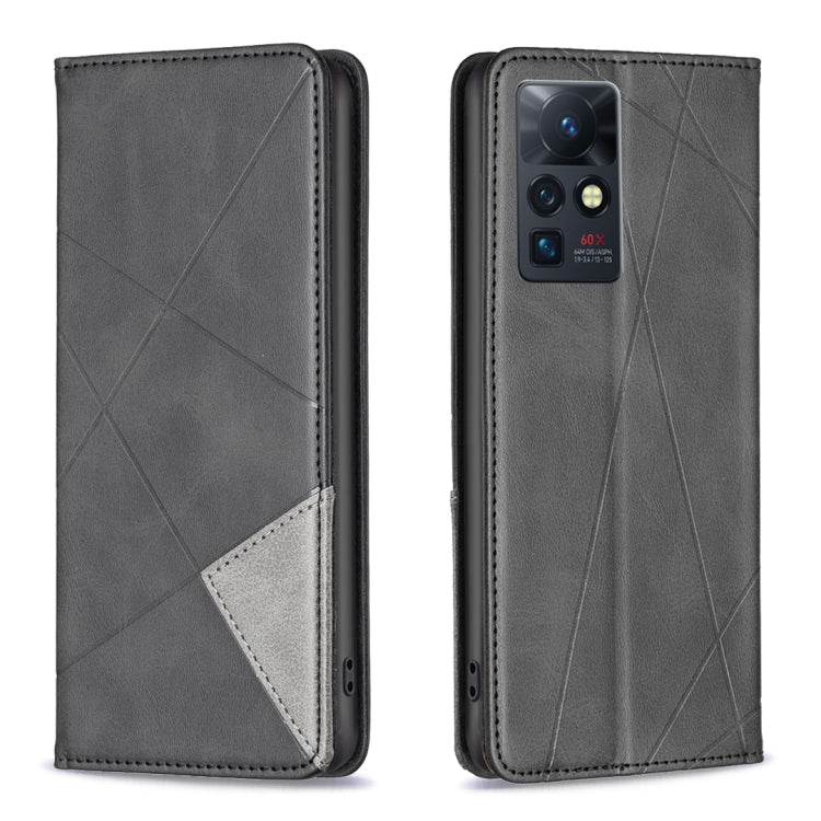 Custodia in pelle magnetica invisibile prismatica per Infinix Zero X / X Pro
