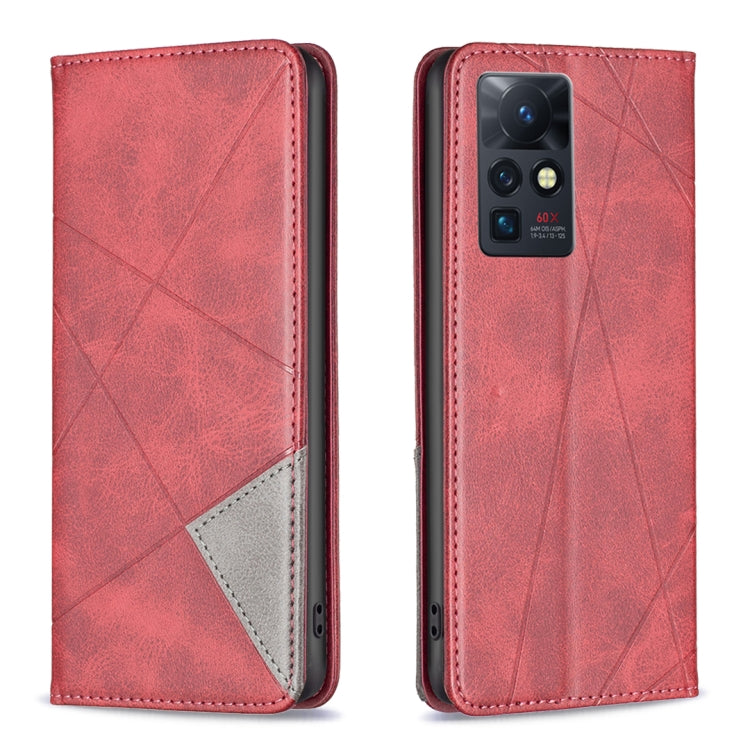 Custodia in pelle magnetica invisibile prismatica per Infinix Zero X / X Pro