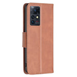 Custodia in pelle con trama di pelle di agnello per Infinix Zero X / X Pro