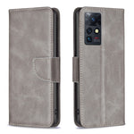 Custodia in pelle con trama di pelle di agnello per Infinix Zero X / X Pro