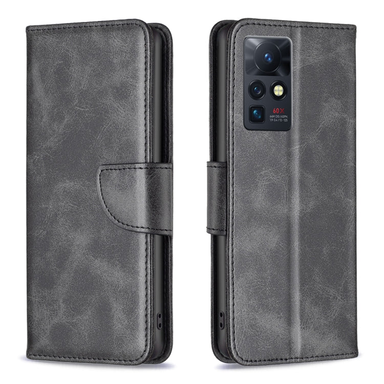 Custodia in pelle con trama di pelle di agnello per Infinix Zero X / X Pro