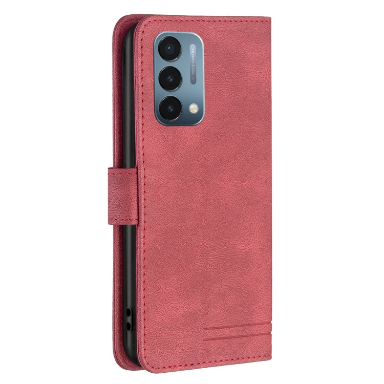 Custodia pelle flip RFID con fibbia magnetica per OnePlus Nord N200 5G