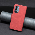 Custodia pelle flip RFID con fibbia magnetica per OnePlus Nord N200 5G