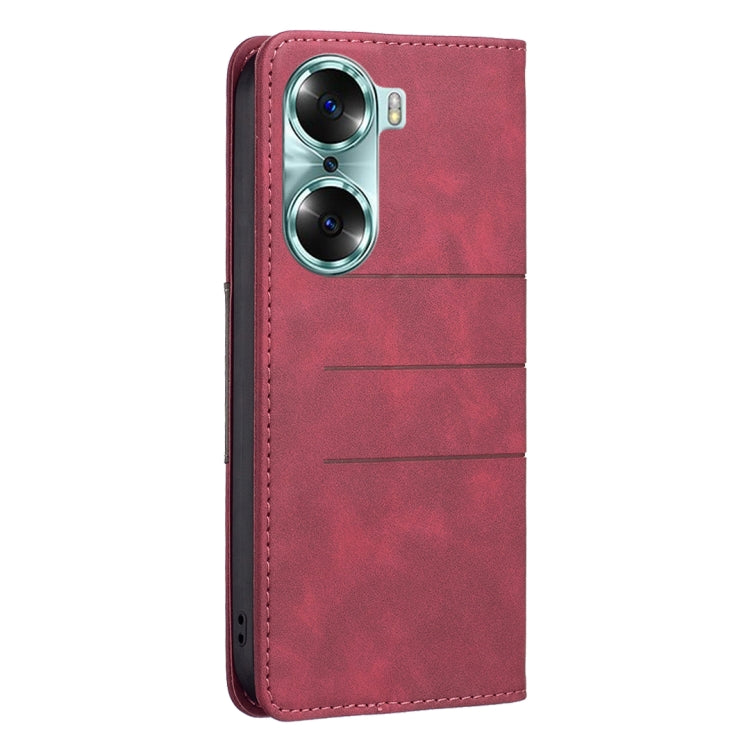 Custodia in pelle con giunzione magnetica per Honor 60 e Honor 60 Pro