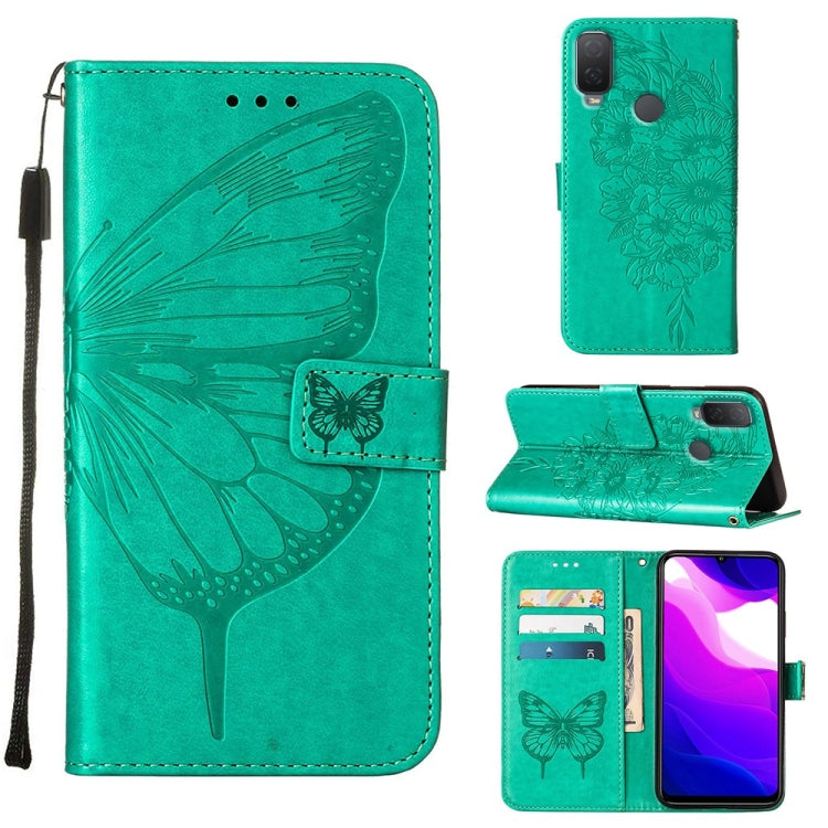 Custodia in pelle con farfalla goffrata per Alcatel 1L 2021, Google Pixel 6a 5G