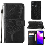 Custodia in pelle con farfalla goffrata per Alcatel 1L 2021, Google Pixel 6a 5G