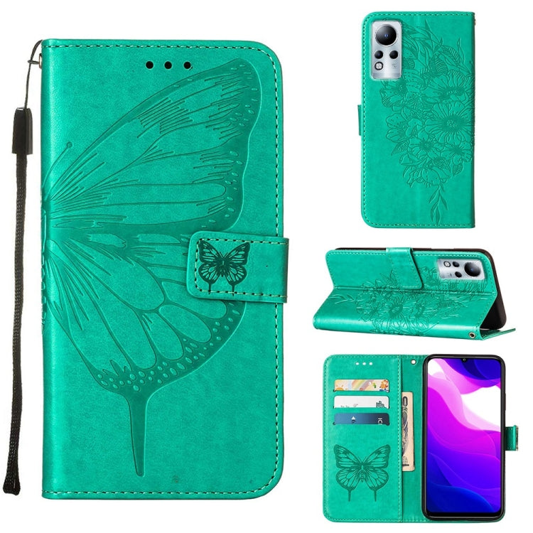 Custodia in pelle con farfalla goffrata per Infinix Note 11, 11i e 11S / Note 11