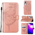 Custodia in pelle con farfalla goffrata per Infinix Note 11, 11i e 11S / Note 11