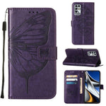 Custodia in pelle con farfalla goffrata per Infinix Note 11, 11i e 11S / Note 11