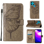 Custodia in pelle con farfalla goffrata per Infinix Smart 6, Zero X Neo e Zero X