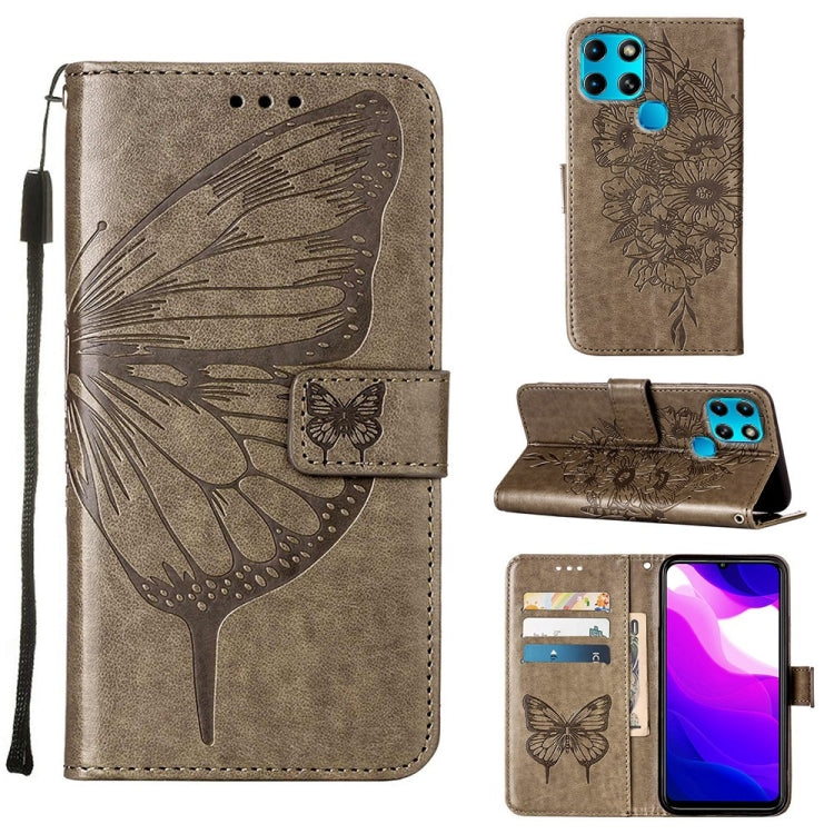 Custodia in pelle con farfalla goffrata per Infinix Smart 6, Zero X Neo e Zero X