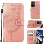 Custodia in pelle con farfalla goffrata per Infinix Smart 6, Zero X Neo e Zero X