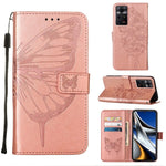 Custodia in pelle con farfalla goffrata per Infinix Smart 6, Zero X Neo e Zero X