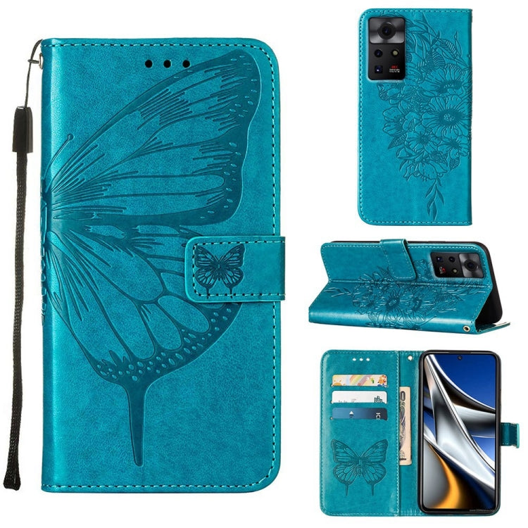 Custodia in pelle con farfalla goffrata per Infinix Smart 6, Zero X Neo e Zero X