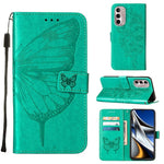 Custodia in pelle con farfalla goffrata per Motorola Moto G Stylus 4G 2022 e G22