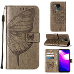 Custodia in pelle con farfalla goffrata per Nokia C30, G21 / G11 e G300, G21/G11