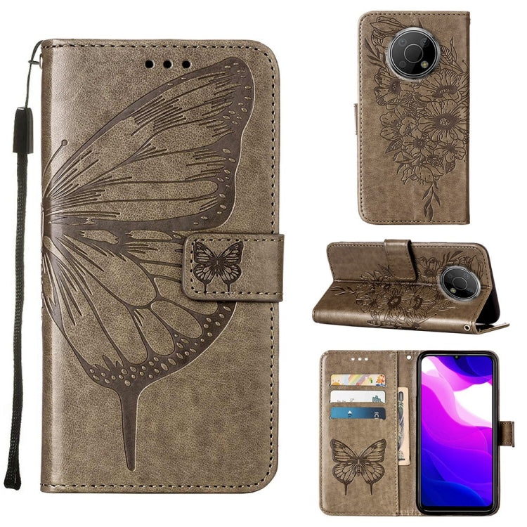 Custodia in pelle con farfalla goffrata per Nokia C30, G21 / G11 e G300, G21/G11