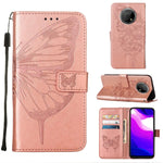 Custodia in pelle con farfalla goffrata per Nokia C30, G21 / G11 e G300, G21/G11