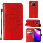 Custodia in pelle con farfalla goffrata per Nokia C30, G21 / G11 e G300, G21/G11