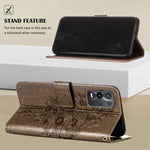 Custodia in pelle con farfalla goffrata per OPPO K9X 5G, Realme C35 e Realme GT2