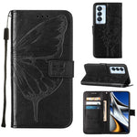 Custodia in pelle con farfalla goffrata per Tecno Camon 17 Pro, 18 Premier e 18i