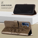 Custodia in pelle con farfalla goffrata per Tecno Pop 5P, Pova 2 e Pova Neo