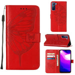 Custodia in pelle con farfalla goffrata per Tecno Pop 5P, Pova 2 e Pova Neo