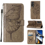Custodia in pelle con farfalla goffrata per Tecno Pop 5P, Pova 2 e Pova Neo