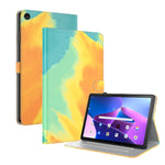 Custodia magnetica in pelle con motivo ad acquerello per Lenovo Tab M10 Plus