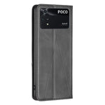 Custodia magnetica in pelle con trama a rombo per Xiaomi Poco M4 Pro e Xiaomi