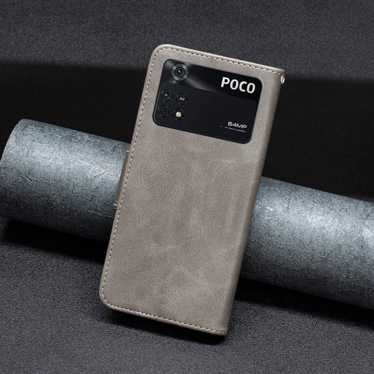 Custodia pelle flip per Xiaomi Poco M4 Pro e Xiaomi Poco M4 Pro 5G e Poco M4 Pro