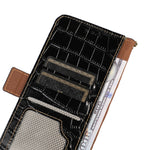 Custodia per telefono in pelle di vacchetta di coccodrillo, For Nokia X100, For OPPO Reno7 4G Global/F21 Pro 4G, For Xiaomi Redmi 10A / 9C, For Samsung Galaxy F23 5G / M23, For Samsung Galaxy M53 5G, For Samsung Galaxy S21 FE 5G