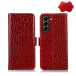 Custodia per telefono in pelle di vacchetta di coccodrillo, For Nokia X100, For OPPO Reno7 4G Global/F21 Pro 4G, For Xiaomi Redmi 10A / 9C, For Samsung Galaxy F23 5G / M23, For Samsung Galaxy M53 5G, For Samsung Galaxy S21 FE 5G