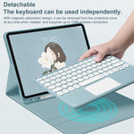 Custodia in pelle con tastiera Bluetooth per Samsung Galaxy Tab S6 Lite