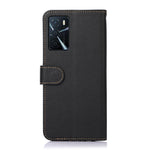 Custodia RFID in pelle con texture Litchi per OPPO A16, A54s, A16s e altri