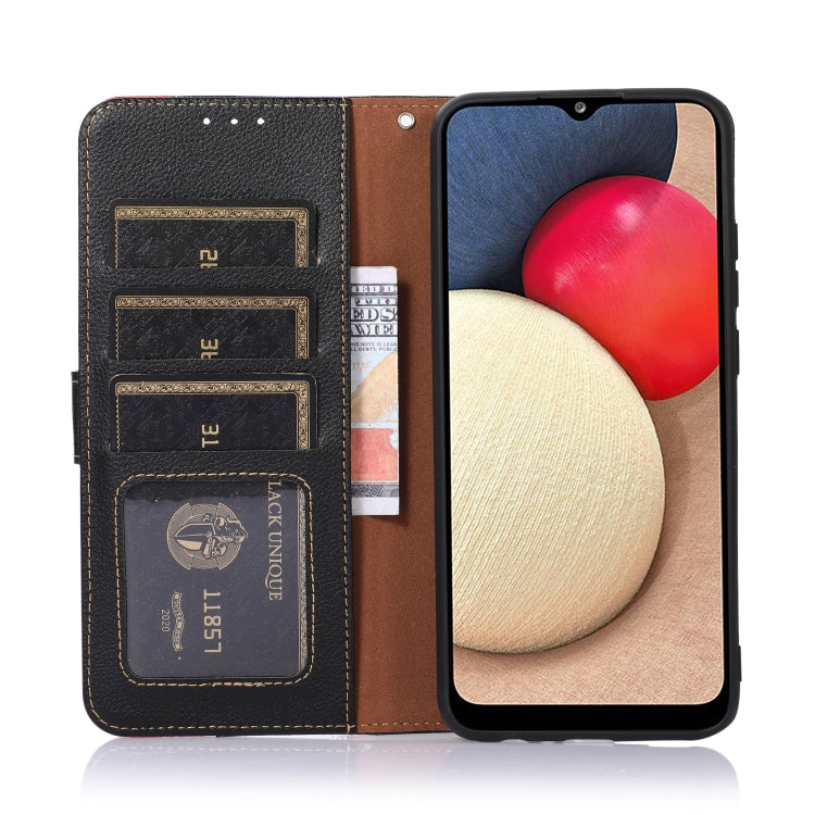 Custodia RFID in pelle con texture Litchi per Nokia 6.3, G11 / G21 4G e X100