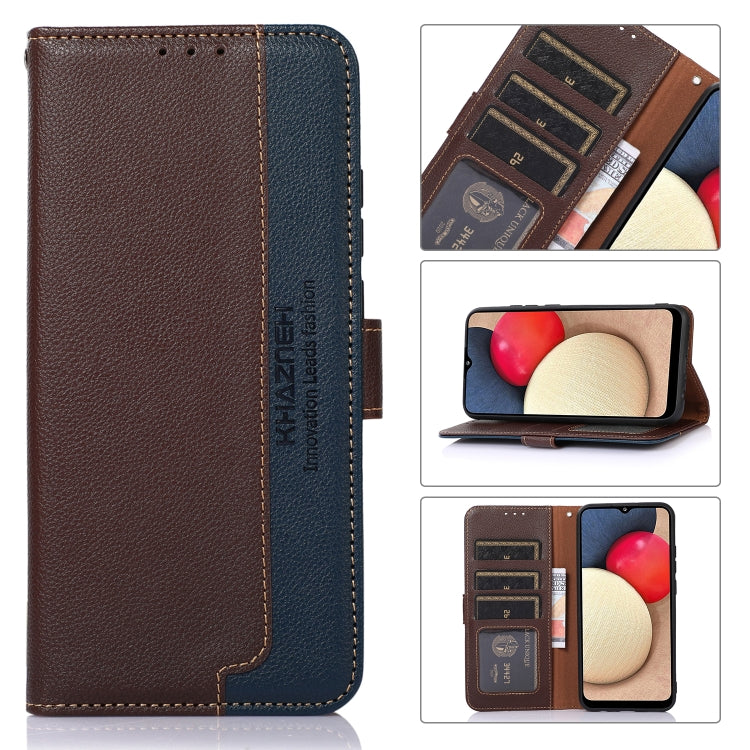 Custodia RFID in pelle con texture Litchi per Nokia 6.3, G11 / G21 4G e X100
