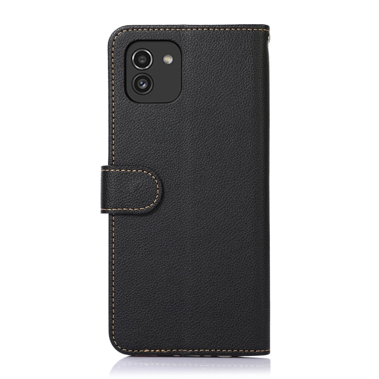 Custodia portafoglio in pelle RFID per smartphone compatibili