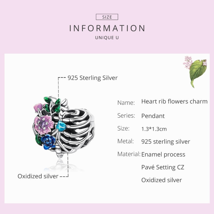 Perline cuore in argento sterling S925 per gioielli fai-da-te