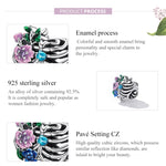 Perline cuore in argento sterling S925 per gioielli fai-da-te