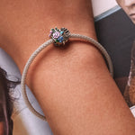 Perline cuore in argento sterling S925 per gioielli fai-da-te