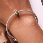 Perline farfalla e fiore in argento sterling S925