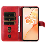 Custodia in pelle flip orizzontale con cerniera per OPPO Realme C31 e Reno7 Pro