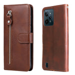 Custodia in pelle flip orizzontale con cerniera per OPPO Realme C31 e Reno7 Pro