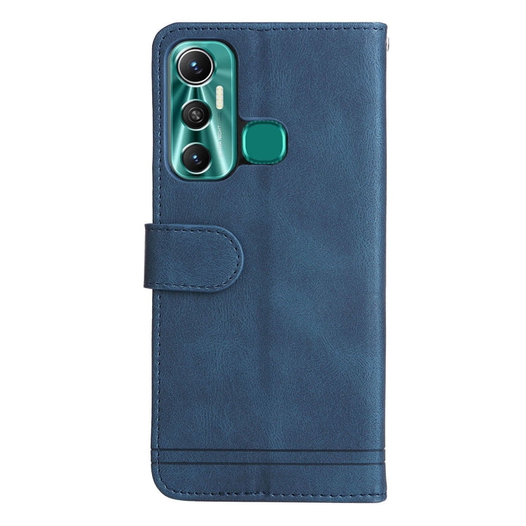 Custodia pelle con bottone metallo albero della vita per Infinix Hot 11, Infinix