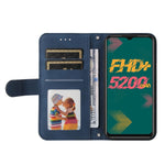 Custodia pelle con bottone metallo albero della vita per Infinix Hot 11, Infinix