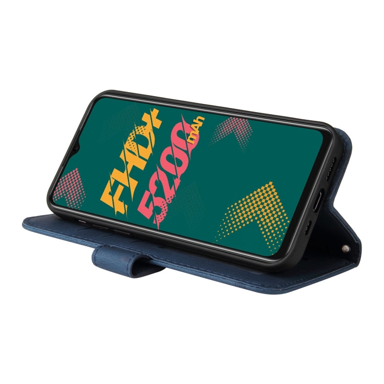 Custodia pelle con bottone metallo albero della vita per Infinix Hot 11, Infinix
