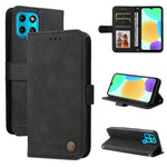 Custodia pelle con bottone metallo albero della vita per Infinix Hot 11, Infinix