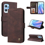 Custodia pelle con bottone metallo albero della vita per Infinix Hot 11, Infinix
