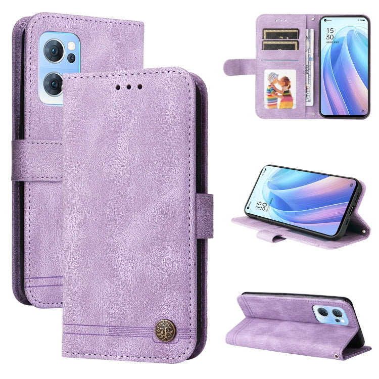 Custodia pelle con bottone metallo albero della vita per Infinix Hot 11, Infinix